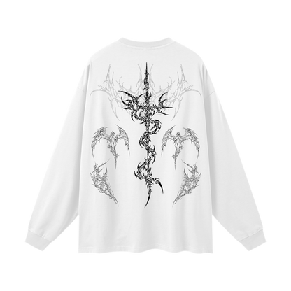 Lost Angels Oversized Long Sleeve T-Shirt